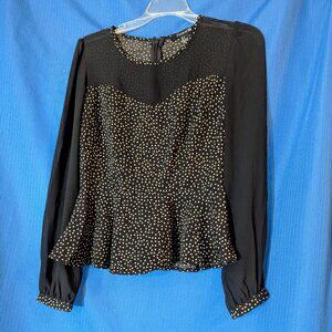 Forever 21 Polka Dot Blouse-Size S